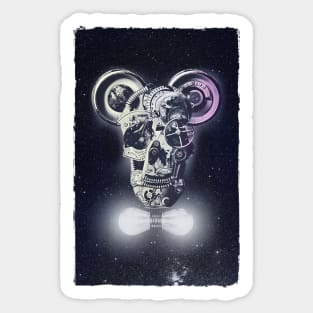 Mechanics Skull Sticker